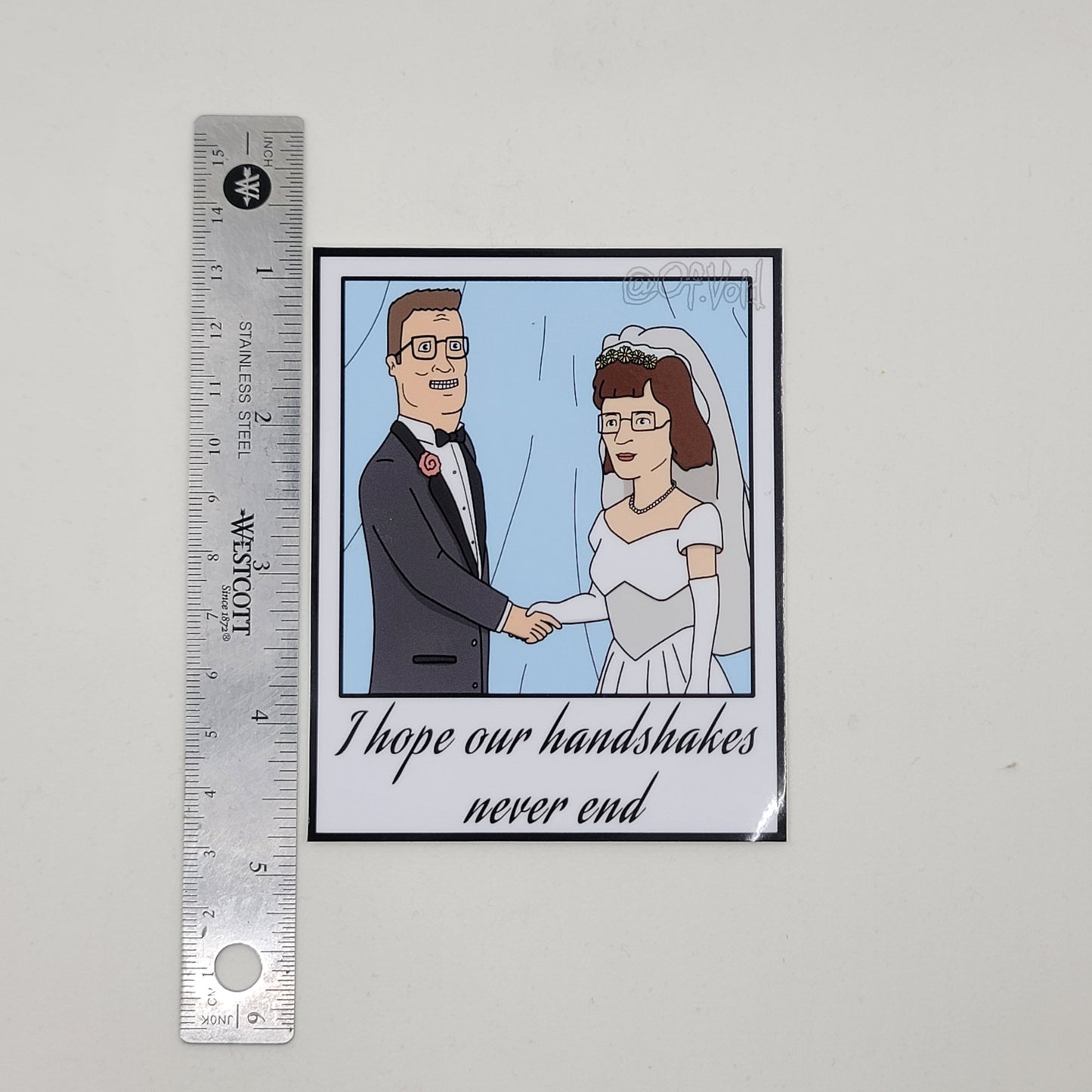 Marriage Handshake Sticker