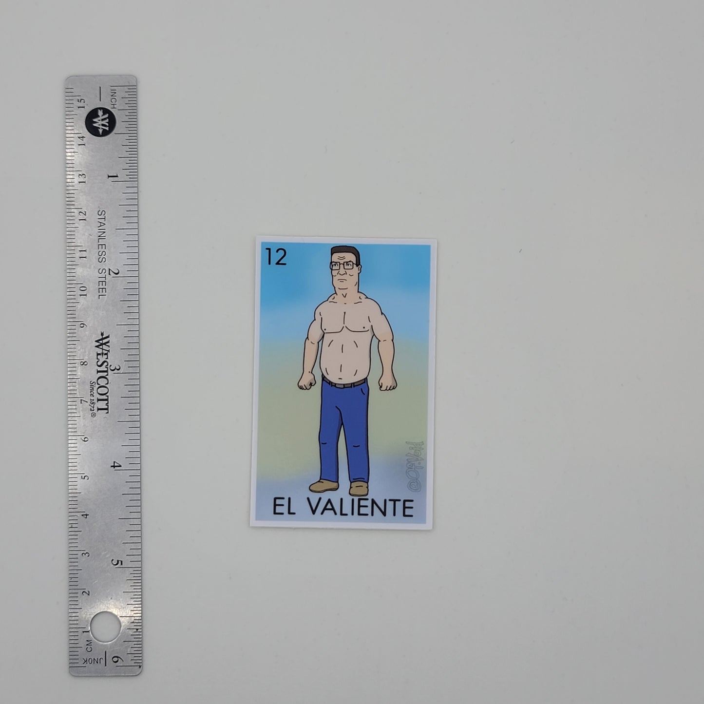 El Valiente, Jacked Hank Sticker