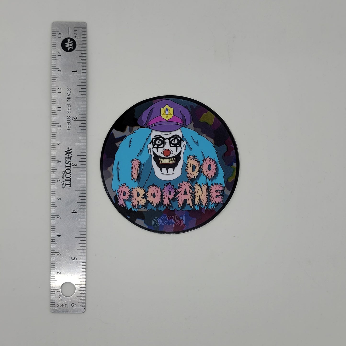 Dr. Hankso, the Propane Clown Sticker