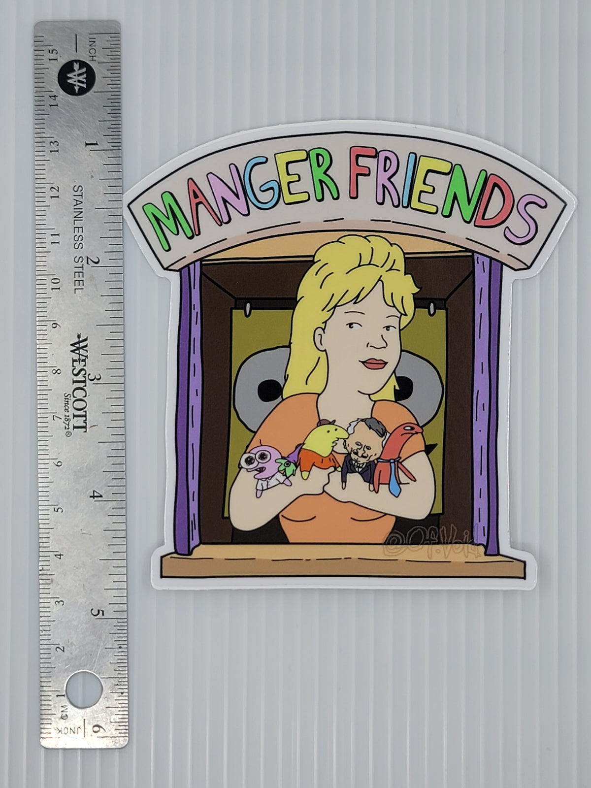Manger Friends Sticker