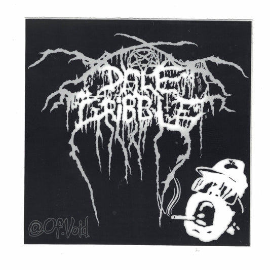 Black Metal Gribble Sticker