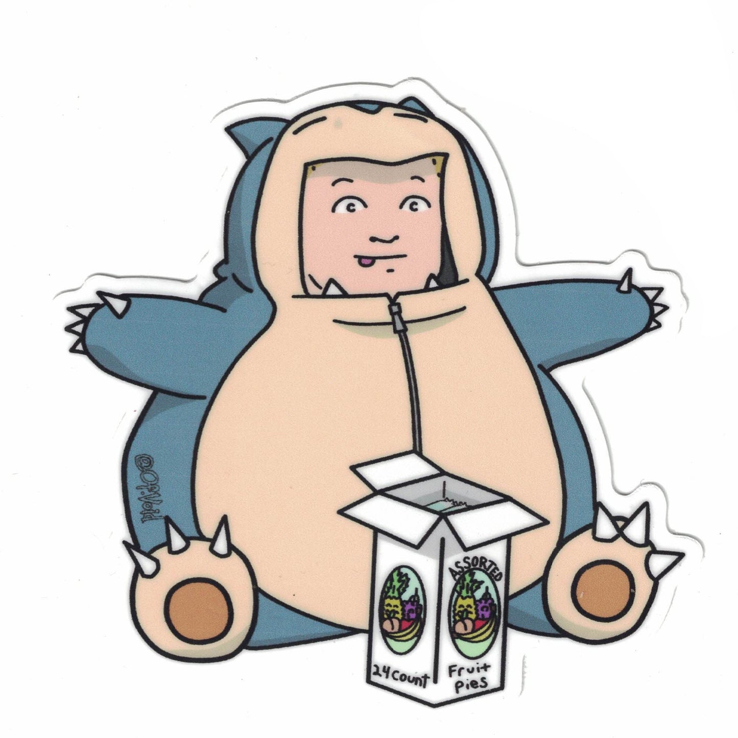 Snorlax Bobby Sticker